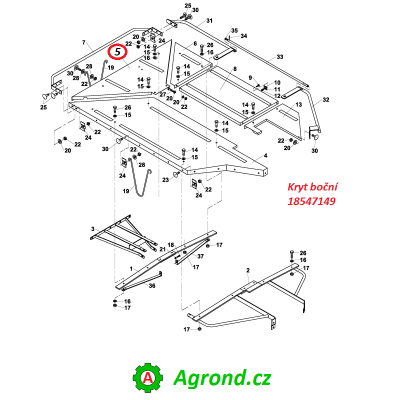 Kryt boční 13/05 18547149 CM-164
