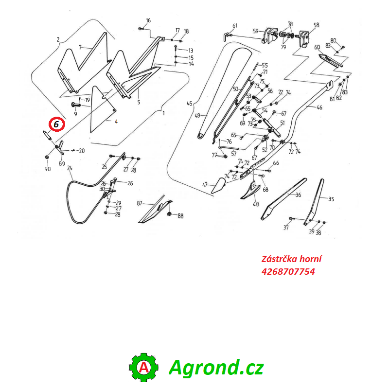 Zástrčka horní 009/06 4268707754 Fortschritt E 525