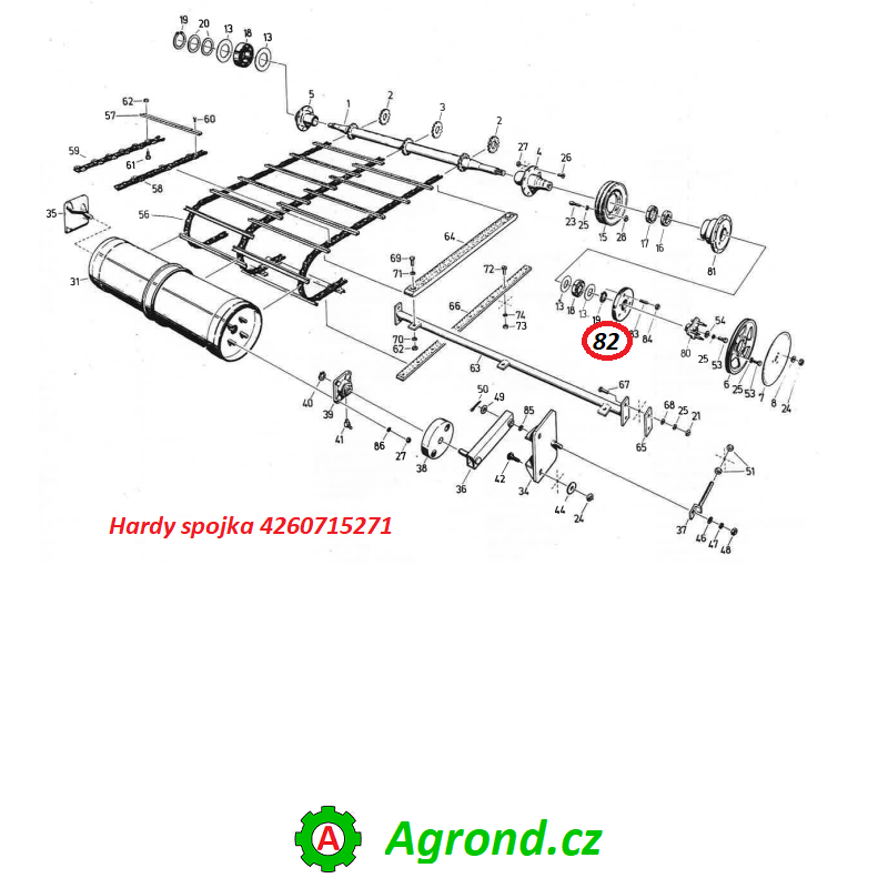 Hardy spojka 012/82 4260715271 Lida 1300
