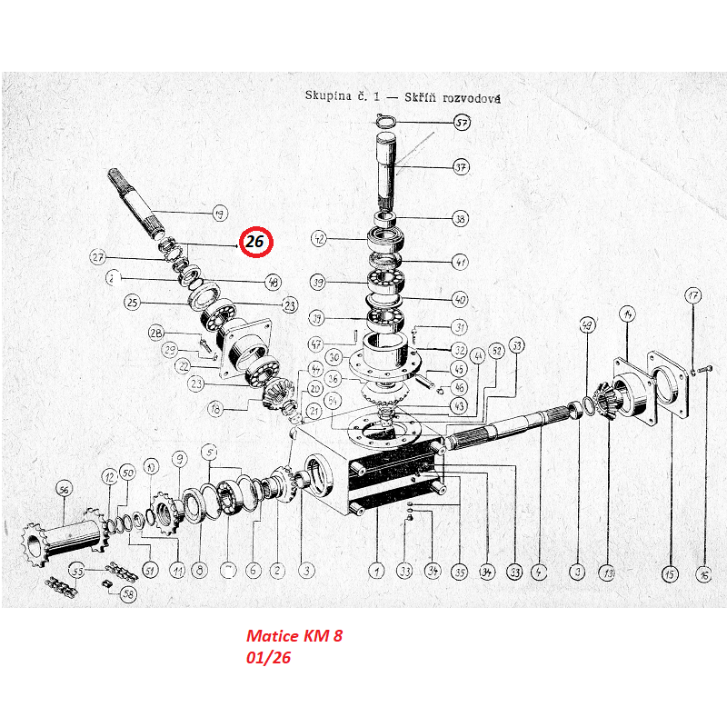 Matice KM 8 01/26 971000800 RMA-8