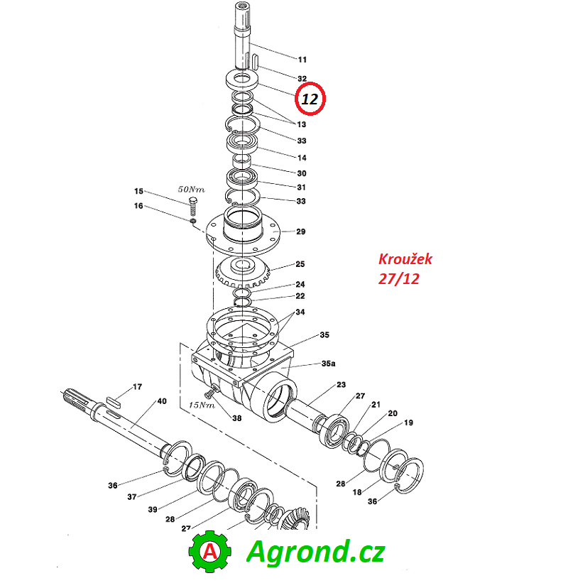 Kroužek 27/012 16820002 RA-80,RA-100