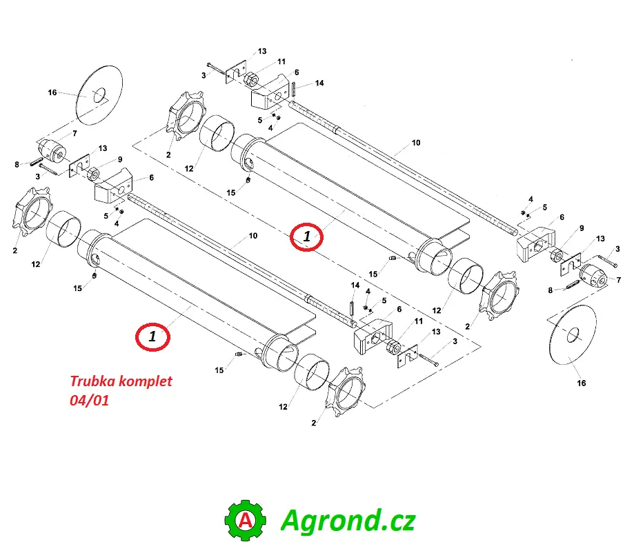 Trubka komplet 04/01 94336515 RUR-55