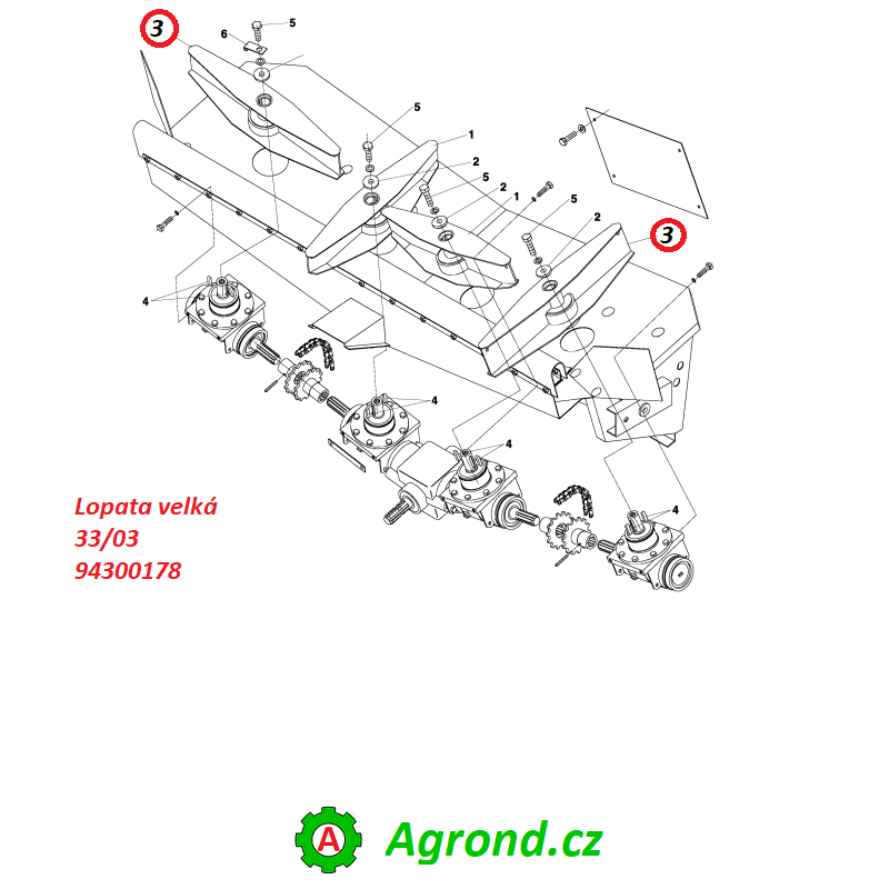 Lopata velká 33/03 94300178 RA-80, RA-100