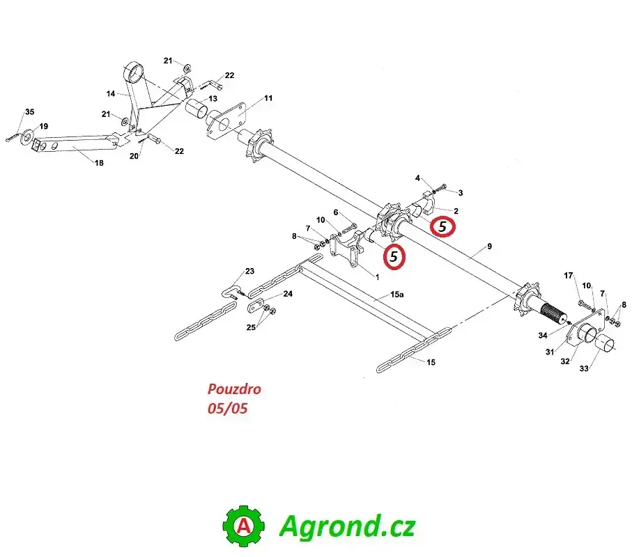 Pouzdro 05/05 19420122, 0275066 RUR-55