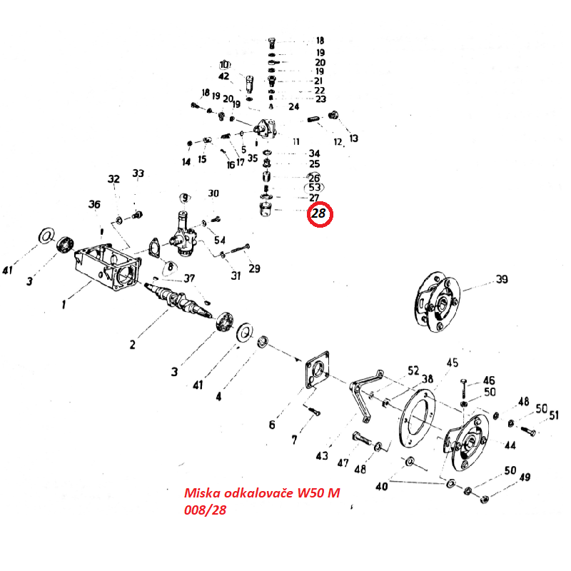 Miska odkalovače W50 M 008/28 9113003320