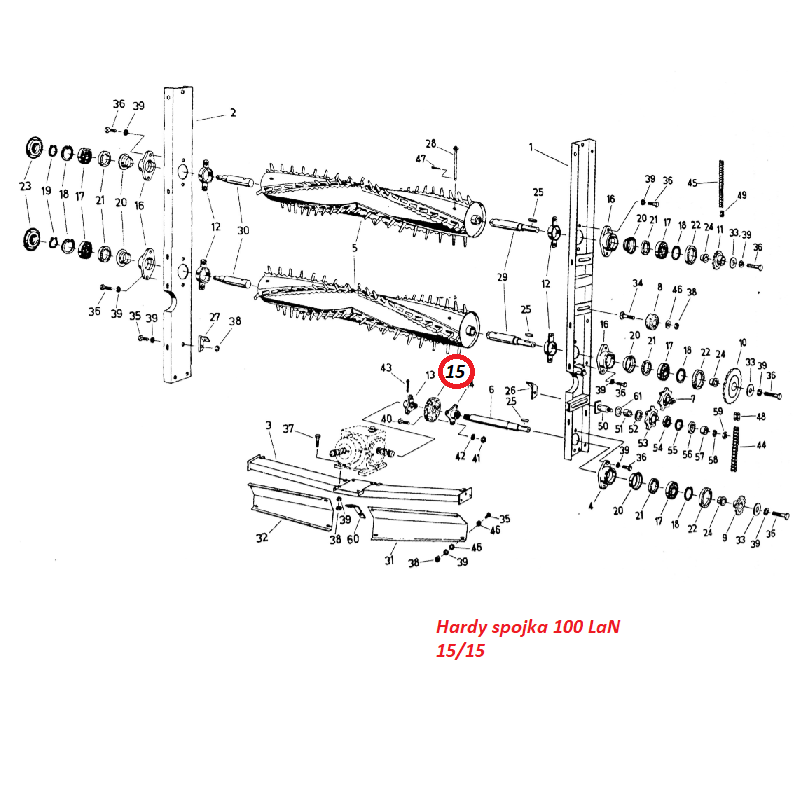 Hardy spojka 100 LaN 15/15 9972924038 Fortschritt T 088