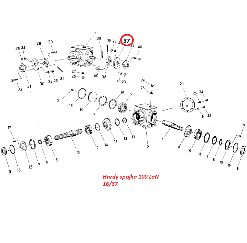 Hardy spojka 100 LaN 16/37 9972924038 Fortschritt T 088