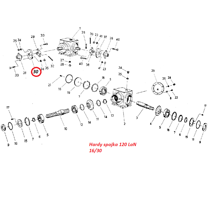 Hardy spojka 120 LaN 16/30 9972924021 Fortschritt T 088