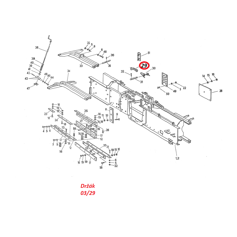 Držák 03/29 4330253332 Fortschritt K 453