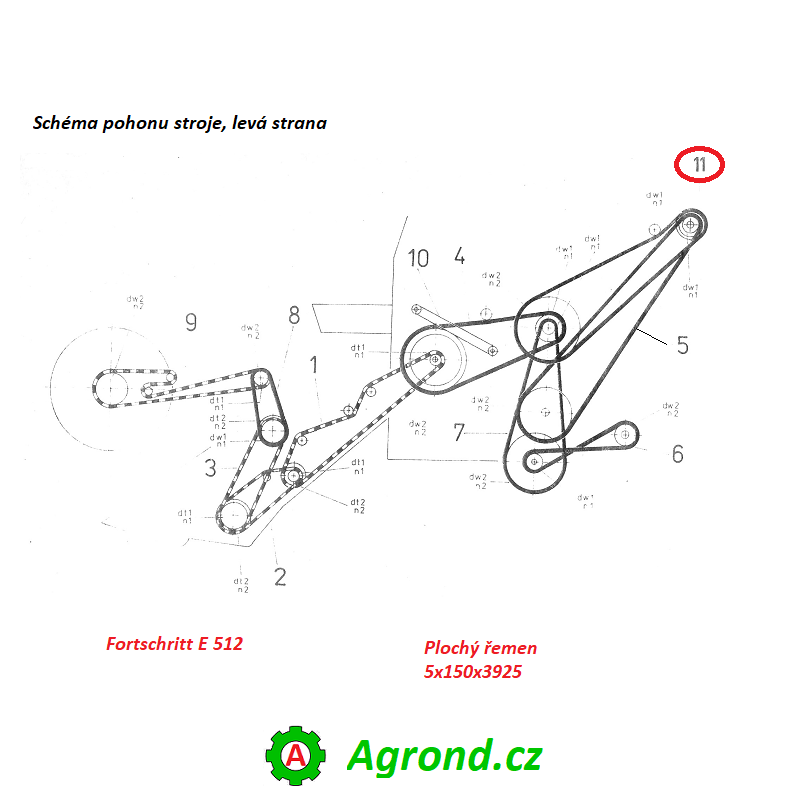 SPA 1500 Lw 12,5x1518 La Úzký obalovaný řemen Rubena 9911861918, 9911861477
