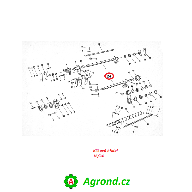Kliková hřídel 16/24 4330255656 Fortschritt K 453