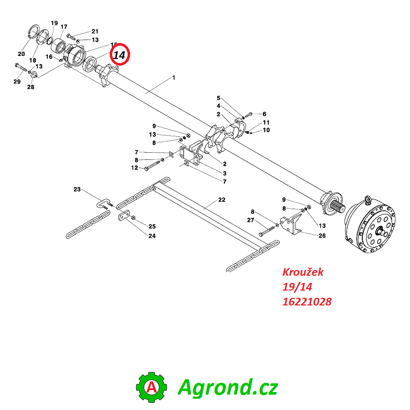 Kroužek 19/14 16221028 RA-80, RA-100