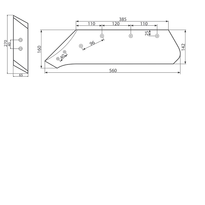 Radlice s dlátem KVERNELAND 16" 73005/L