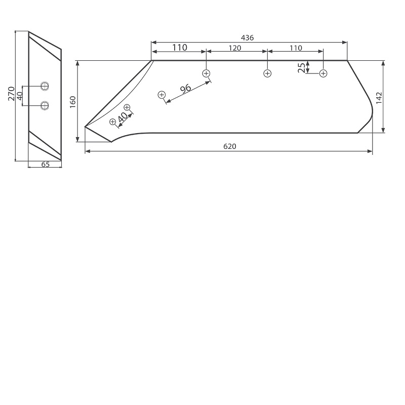 Radlice s dlátem KVERNELAND 18" 73007/L