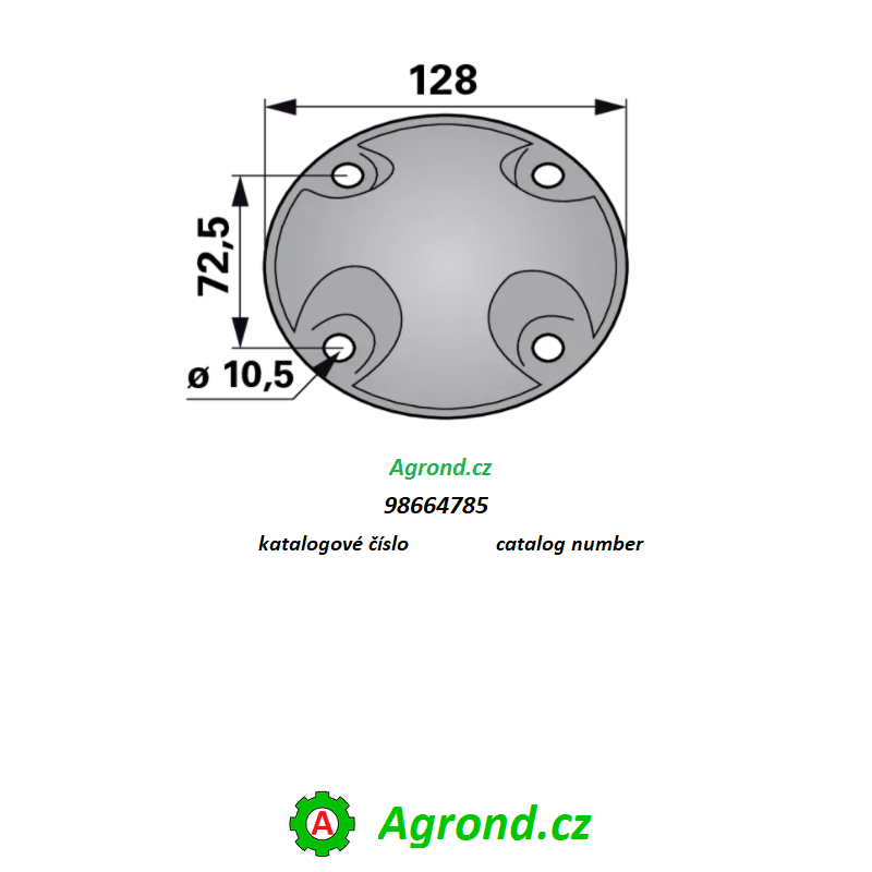 Kryt žacího kotouče 98664785 Deutz Fahr