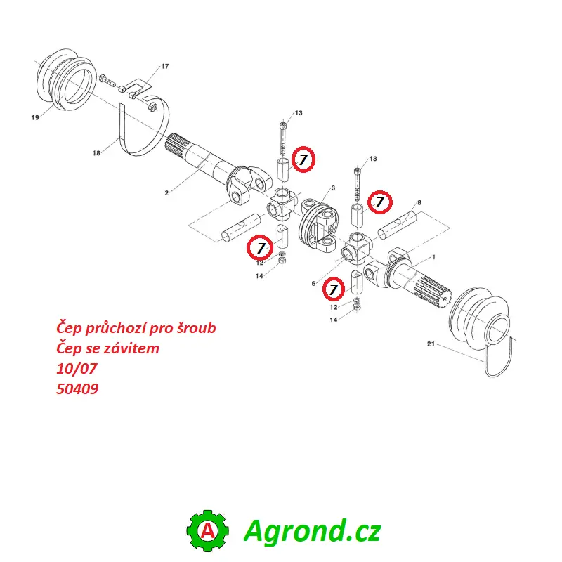 Čep 10/07 50409 Malotraktor MT8-050.11