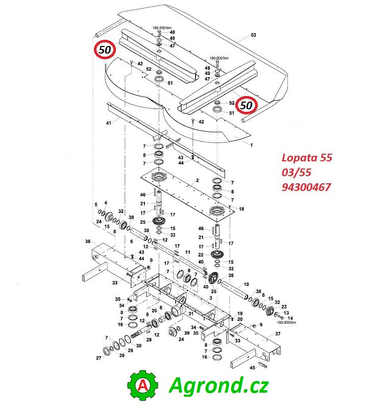 Lopata 55 03/50 94300467 RUR-55