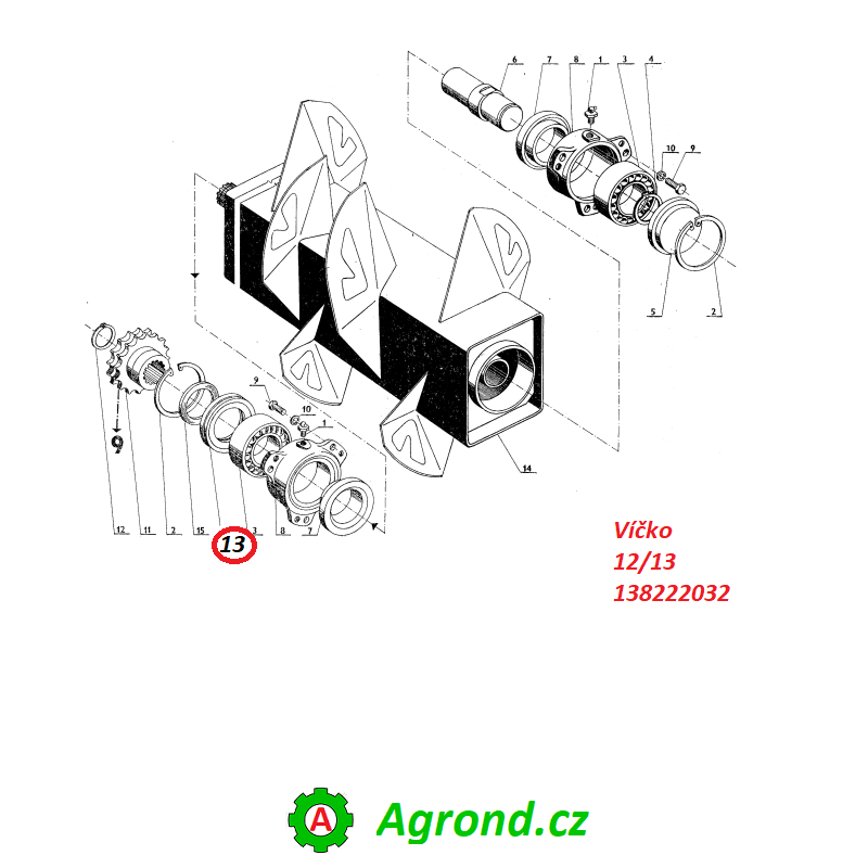 Víčko 12/13 138222032 RUR-3