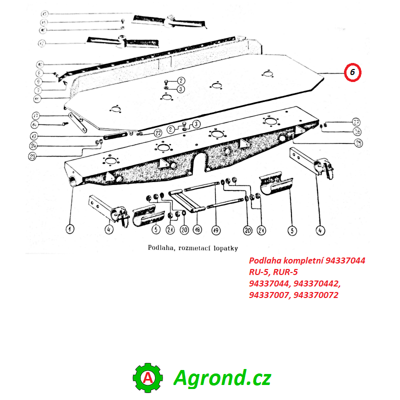 Podlaha kompletní 12/06 943370442 RUR-5