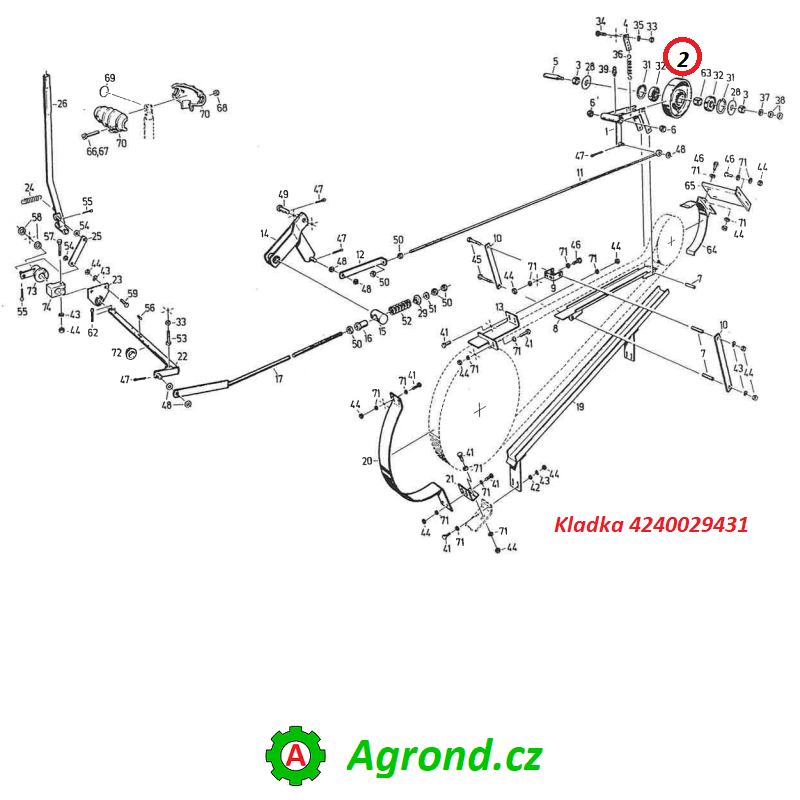 Kladka 4240029431 076/02 Fortschritt E 525