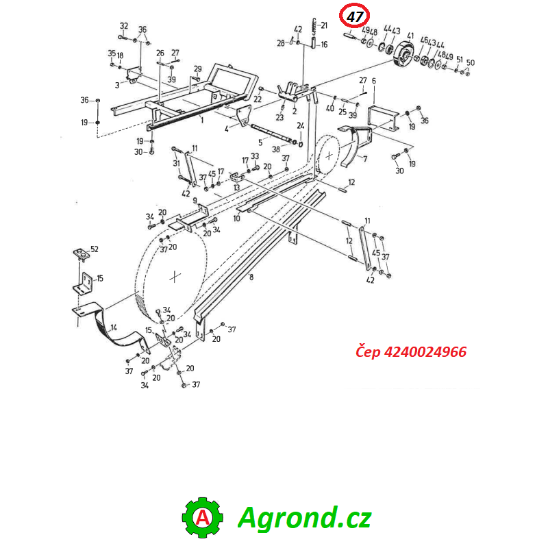 Čep 4240024966 076/47 CASE IH 527
