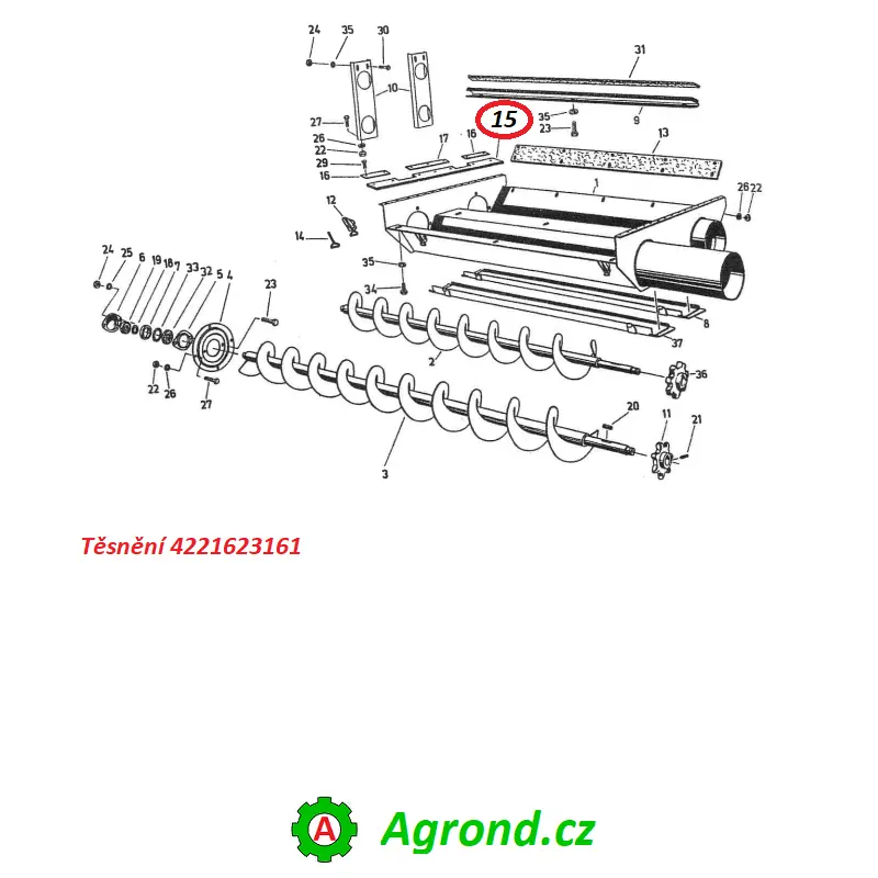 Těsnění 046/15 4221623161 Fortschritt E 521