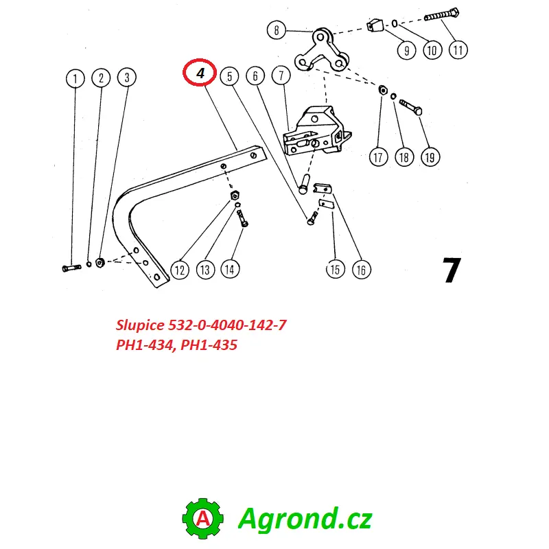 Slupice 532-0-4040-142-7 PH1-434, PH1-435