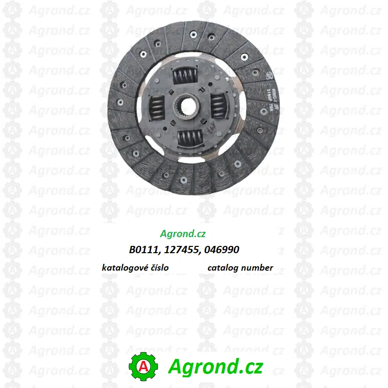 Spojka kompletní 240 mm B0111 Malotraktor MT8-150.13