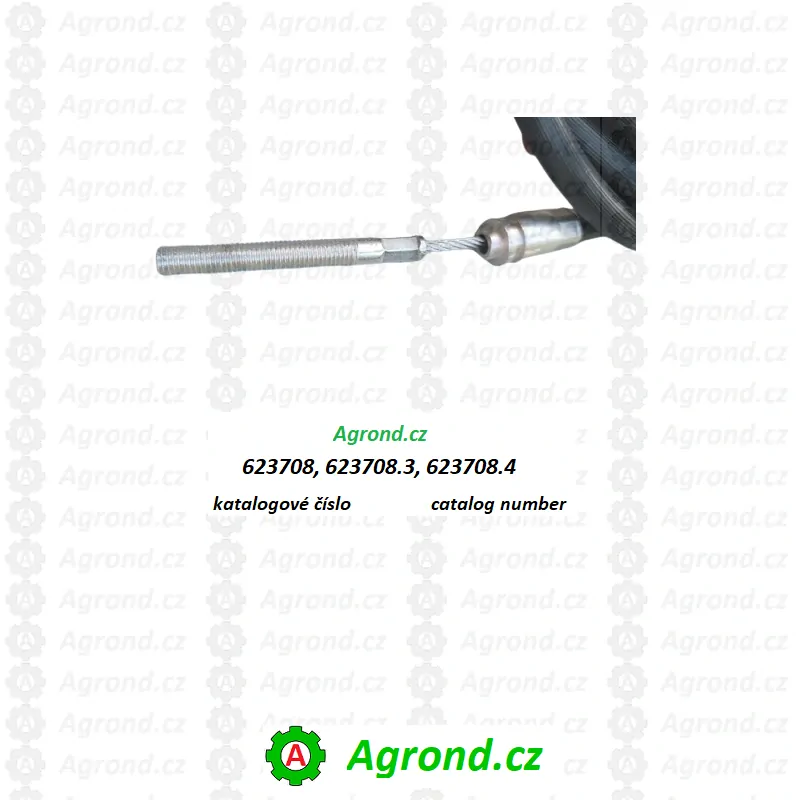 Tažné lanko ruční brzdy 623708.3 vhodné pro Claas , délka - 4015 mm