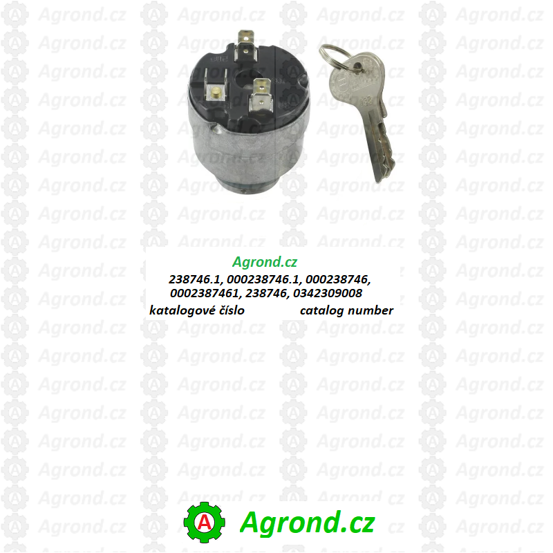 Spínač zapalování 0342309008 Kombajn Bosch 238746 vhodný pro Claas Bosch