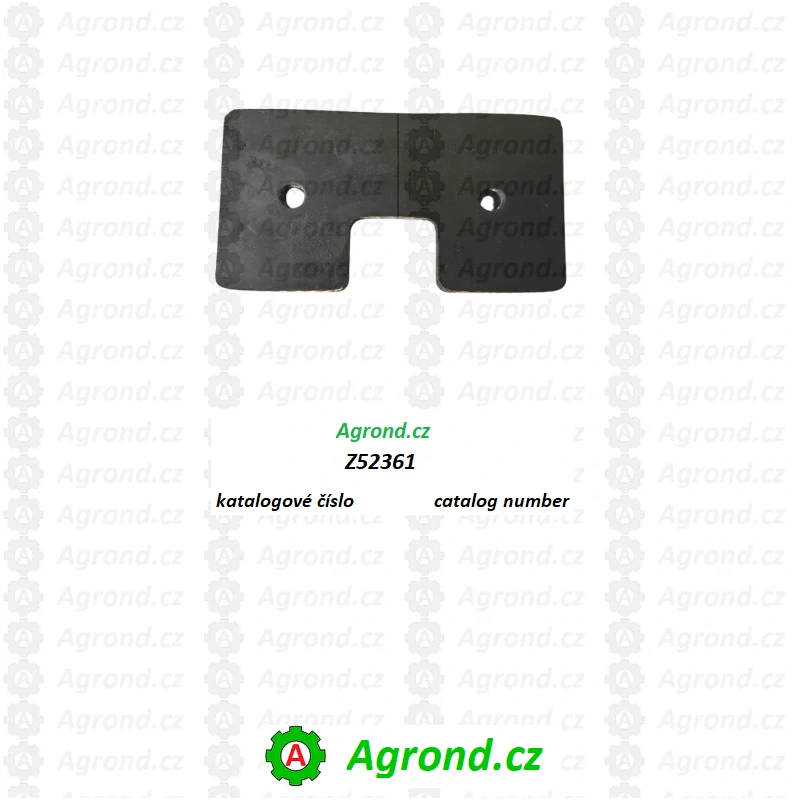 Gumová lopatka elevátoru na obilí Z52361 vhodná John Deere