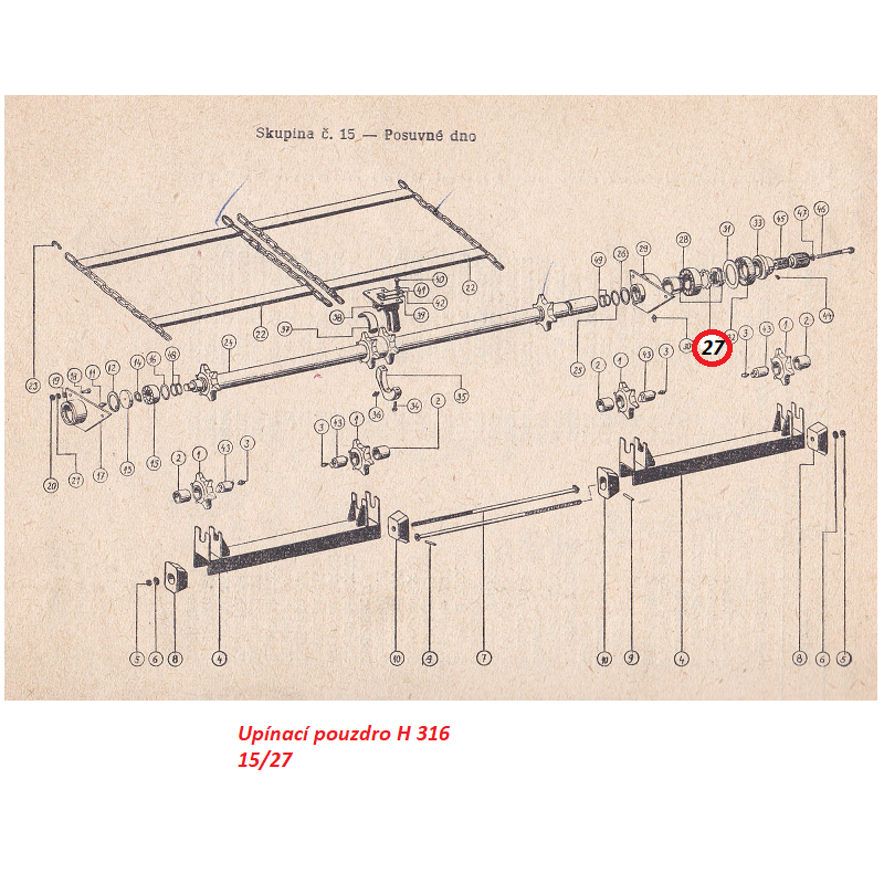 Upínací pouzdro H 316 15/27 (RMA-8)