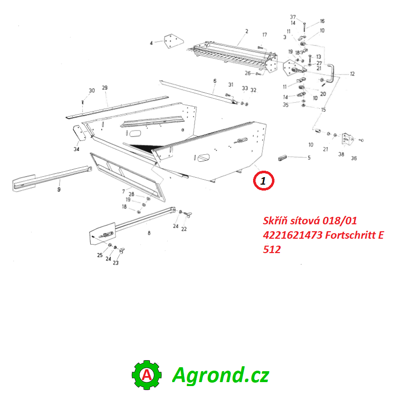 Skříň sítová 018/01 4221621473 Fortschritt E 512