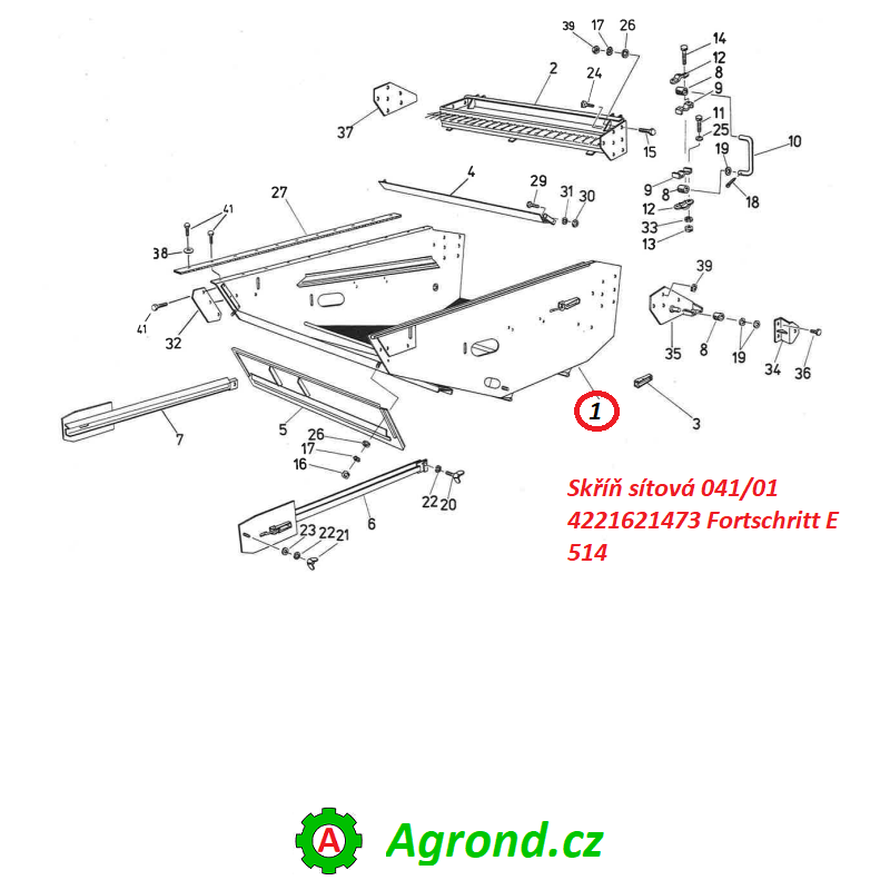 Skříň sítová 041/01 4221621473 Fortschritt E 514