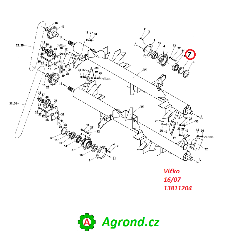 Víčko 16/07 13811204 RA-80, RA-100