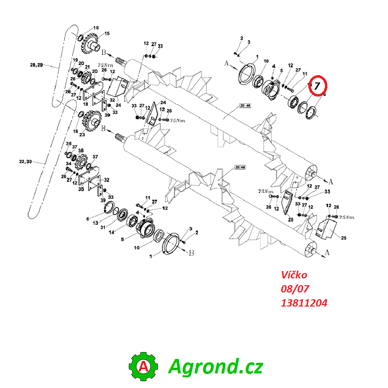 Víčko 08/07 13811204 RA-140