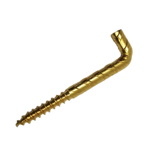 Skoba s vrutem ∅ 4,0 x 30 mm, 10 ks, mosazný
