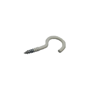 Hák do dřeva a zdiva ∅ 2,6 x 30 mm, 10 ks, bílý