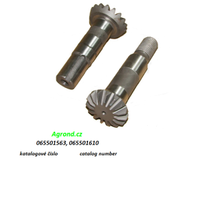 Hřídel s kuželovým kolem 730/04 065501563, 065501610 CASE CF80