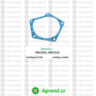 Těsnění vodního čerpadla 017/09 78017122 Zetor UŘ III 8641 - 12441, 95 - 135, HSX 100 - 140 FORTERRA