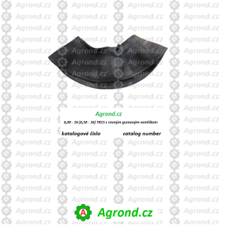 6,00 - 16 (6,50 - 16) TR15 s rovným gumovým ventilkem