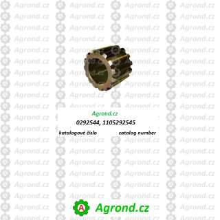 Pouzdro drážkované 15x17x21 8646/43 0292544 Fortschritt ZT 300, ZT 303, ZT 304