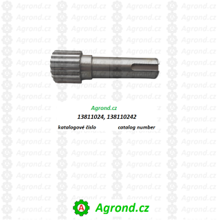 Hřídel pro tisícihranou lopatku 13/04 138110242 RUR-55