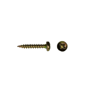 Šroub ∅ 4,0 x 25 mm, 10 ks, žlutě pozinkovaný, hlava PZ