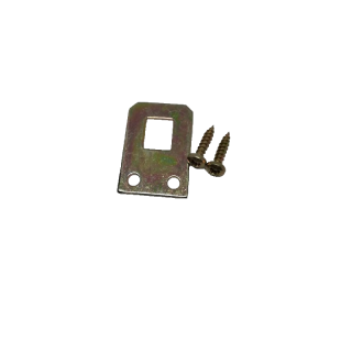 Zrcadlový plíšek 24 x 36 mm, 2 ks, žlutě pozinkovaný